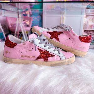 ❌ SOLD ❌ Golden Goose Superstars - Pink/Red Net-A-Porter Exclusive - Size 37